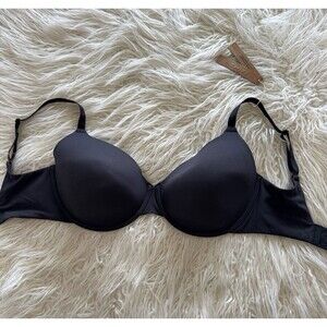 Skims Fits Everybody T-shirt Bra Onyx Size 34DDDD